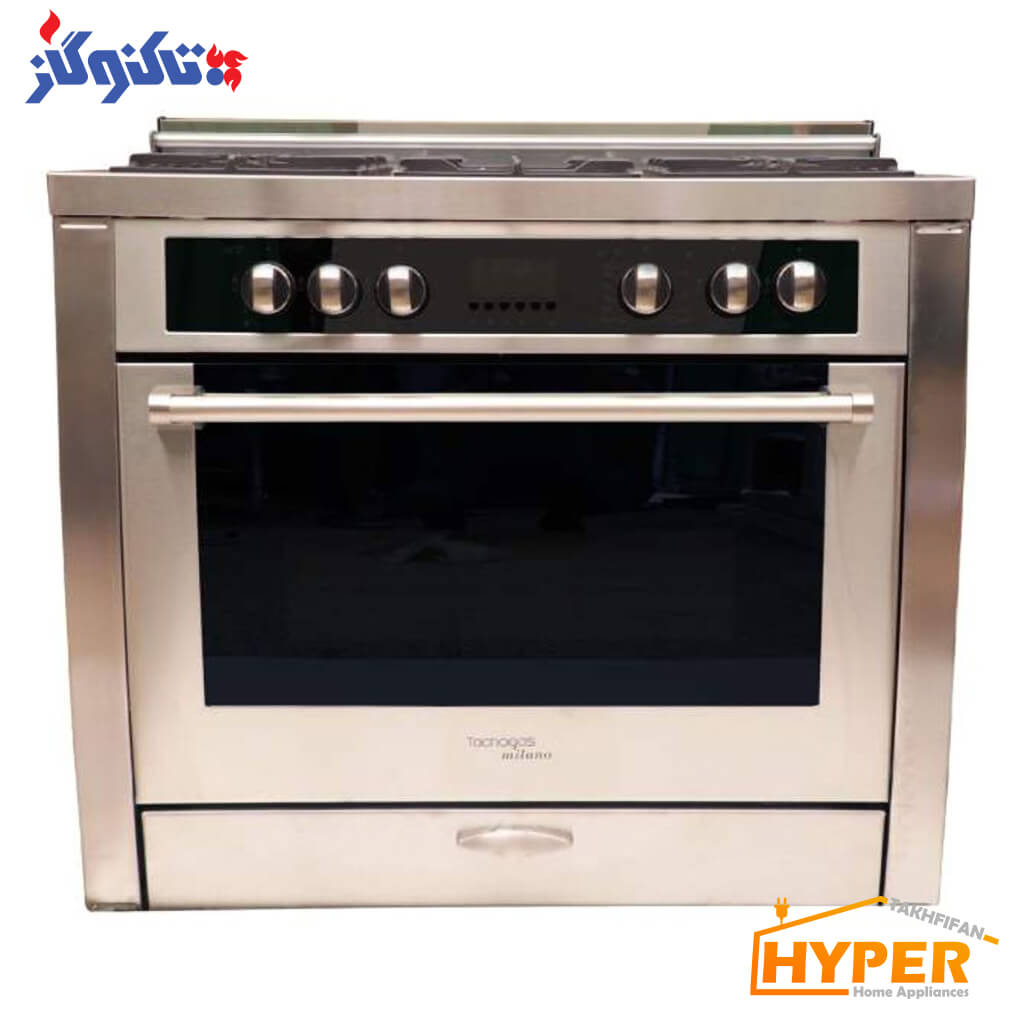 اجاق گاز 5 شعله تاکنوگاز MIL-524-SS سری میلانو