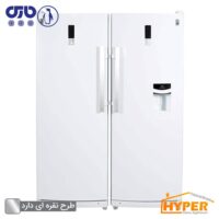 یخچال فریزر دوقلو پارس آوین نقره ای
