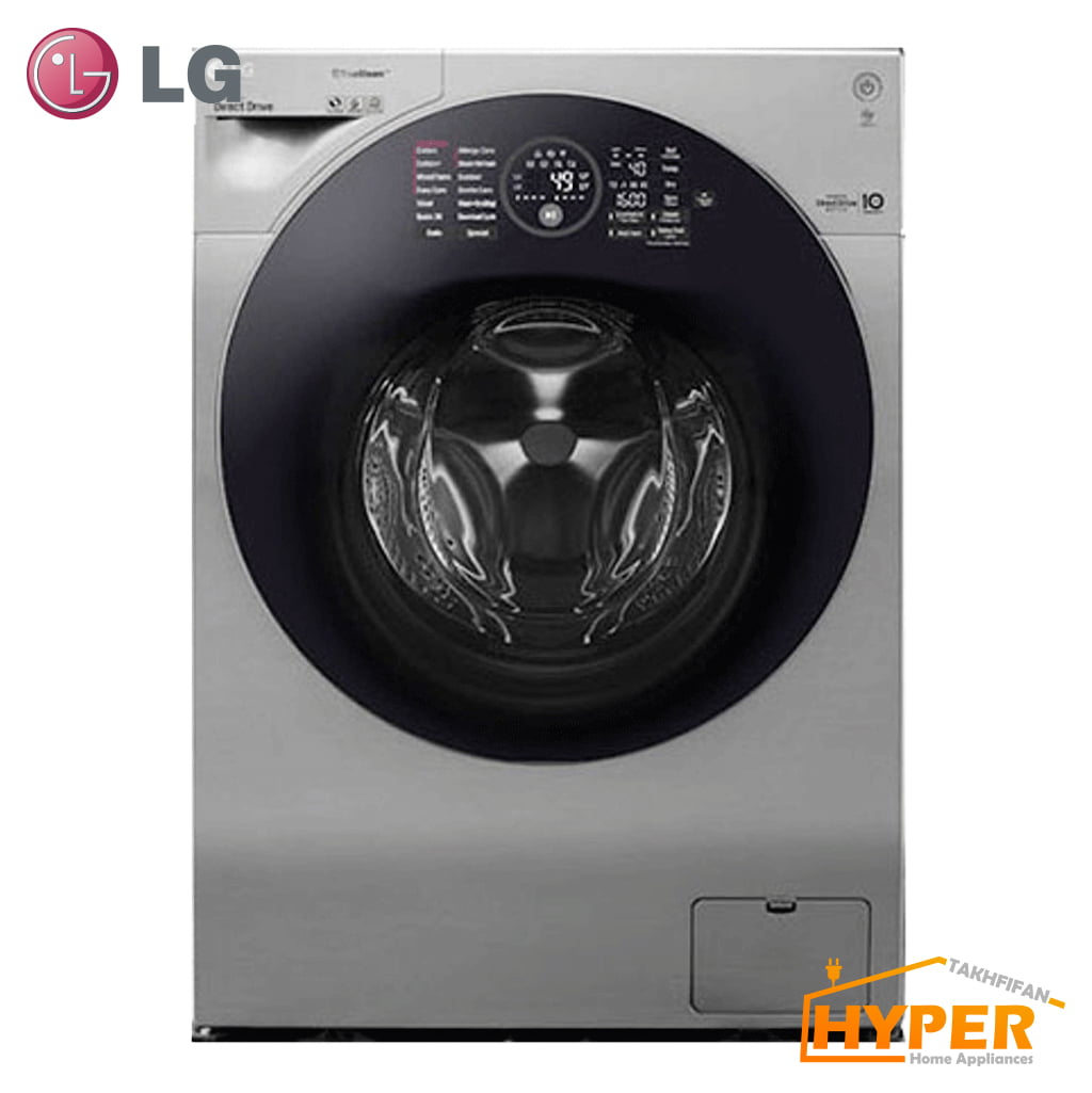لباسشویی ال جی WM-G128SS-GSC استیل 12 کیلویی